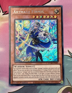 YUGIOH ARTMAGE FINMEL SECRET RARE 1ST NM DUAD-EN009 - Image 1