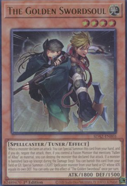 1X NM The Golden Swordsoul - SDAZ-EN003 - Ultra Rare 1st Edition yugioh - Image 1
