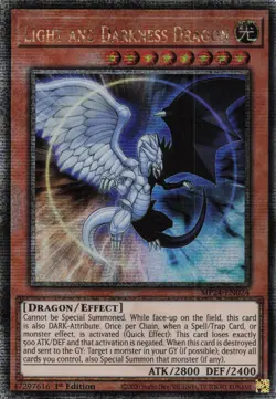 Yugioh MP24-EN024 - Light and Darkness Dragon - Quarter Century Secret Rare - Image 1