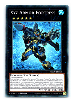 Xyz Armor Fortress - AGOV-EN040 - Super Rare - 1st Edition - Yugioh - Image 1