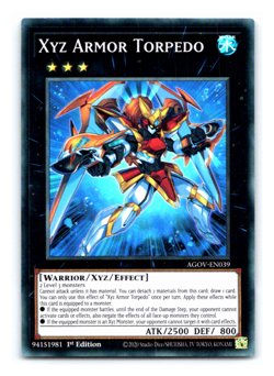 Xyz Armor Torpedo - AGOV-EN039 - Super Rare - 1st Edition - Yugioh - Image 1