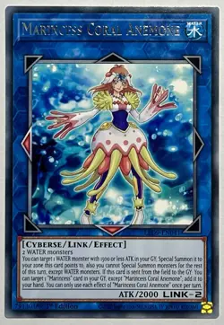 Marincess Coral Anemone LED9-EN041 (NM) Rare 1st Edition Yu-Gi-Oh! TCG Card - Image 1