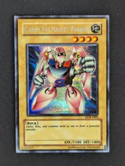 Gamma, der Magnet Krieger DOR-E003 Secret Rare Englisch EX YUGIOH - Image 1