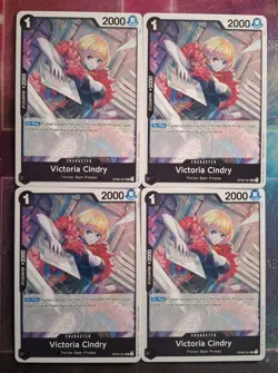4x Victoria Cindry OP06-091 Uncommon Englisch PLAYSET NM One Piece - Image 1