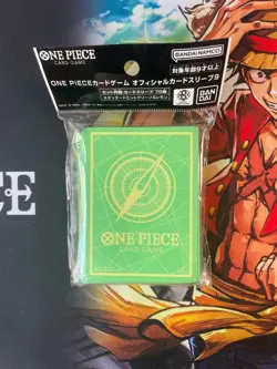 ONE PIECE Card Game Official Card Sleeves 9 Standard Mint & Lemon New Authentic - Image 1