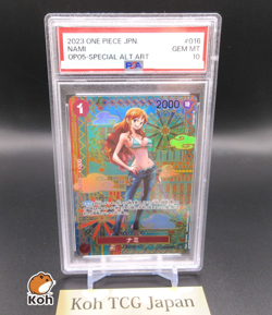 PSA 10 Nami SP Alt Art OP01-016 Awakening of the New Era Japanese 2023 ONE PIECE - Image 1