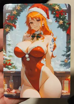 Nami - One Piece - Goddess - DIY - Full Art - Glossy - Photo Art Card - Image 1