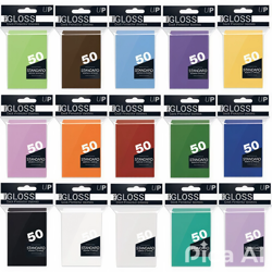 Ultra PRO 50 Standard Sleeves GLOSS FARBEN Pokemon Magic One Piece Karten Hullen - Image 1