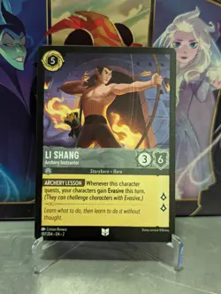 Lorcana: Rise of the Floodborn Li Shang - Archery Instructor UC NON-FOIL 187/204 - Image 1
