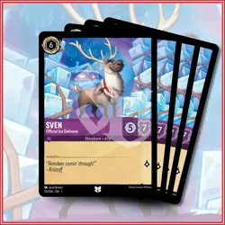 Disney Lorcana TCG: SVEN - OFFICIAL ICE DELIVERER x4 | Uncommon *IN STOCK* - Image 1