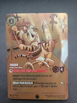 Disney Lorcana Enchanted Tigger In The Crows Nest Holo Foil 215/204 - Image 1