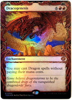 MTG Dracogenesis (Showcase Foil) Tarkir: Dragonstorm 0300 NM - Image 1