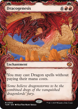 Dracogenesis (0300) (Showcase) [Tarkir: Dragonstorm] Near Mint - Image 1