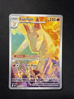 Pokemon TCG Rapidash 189/182 Destined Rivals IR NM - Image 1