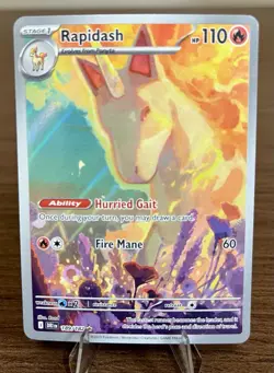 Pokemon TCG Rapidash 189/182 Sv10: Destined Rivals Full Art IR Holo NM/Mint - Image 1