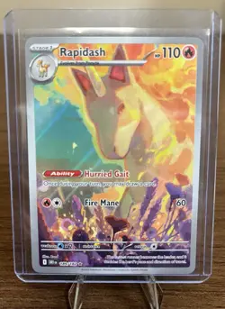 Pokemon TCG Rapidash 189/182 Sv10: Destined Rivals Full Art IR Holo NM/Mint - Image 3