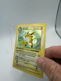 Raichu 14/102 1st Edition Holo Rare Base Set - Pokemon Card WOTC - Image 2