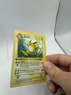 Raichu 14/102 1st Edition Holo Rare Base Set - Pokemon Card WOTC - Image 3