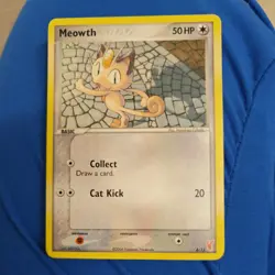 Meowth 4/12 Plusle & Minum Trainer Kit Collectible Nintendo Pokemon Card - Image 1