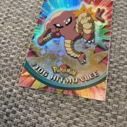 Hitmonlee #106 - Topps Blue Logo - TV Series -HOLO - Pokemon Card - Image 3