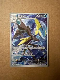 Pokemon TCG Inteleon Holofoil Card 142/132 Mega Evolutions Illustration Rare - Image 1
