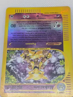 Alakazam 001/165 Expedition Base Set Reverse Holo Rare Pokemon TCG Nintendo MP - Image 4