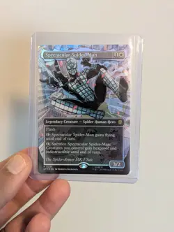 MTG Spectacular Spider-Man 0237 Borderless Textured Foil Marvel NM SPM - Image 1