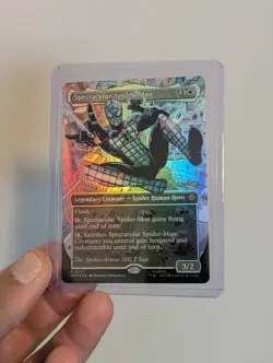 MTG Spectacular Spider-Man 0237 Borderless Textured Foil Marvel NM SPM - Image 2