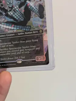 MTG Spectacular Spider-Man 0237 Borderless Textured Foil Marvel NM SPM - Image 5