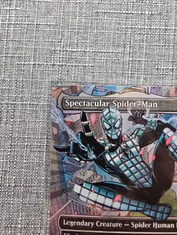 MTG Spectacular Spider-Man 0237 (Spider-Armor MKI Suit) Textured Foil ($300 OBO) - Image 5