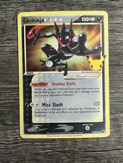Pokemon TCG Shiny Greninja SWSH 144 Gold Star LP Condition - Image 1