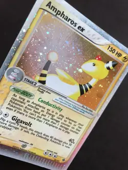 Ampharos ex 89/97 EX Dragon set 2003 Pokemon holo rare card MP - Image 4