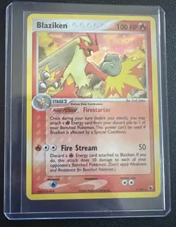 Blaziken Pokemon Card Holo Rare Ruby & Sapphire 3/109 Near Mint - Image 1