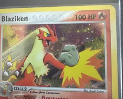 Blaziken Pokemon Card Holo Rare Ruby & Sapphire 3/109 Near Mint - Image 2