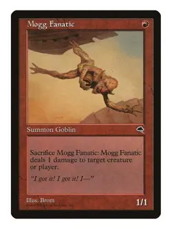 Mogg Fanatic MTG Tempest Common LP Lightly Played Single Card - Image 1