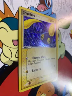 Pokemon TCG Chinchou EX Unseen Forces Stamped Holo Near Mint Condition 52/115 - Image 2