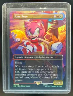 2025 Magic Secret Lair Drop X Sonic Friends & Foes Amy Rose Foil #2083 - Image 1