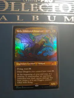 Rith, Liberated Primeval - Textured Foil Showcase DMU NM MTG - Image 1
