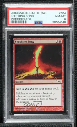 Seething Song Foil Magic: Mirrodin PSA 8 2003 - Image 1