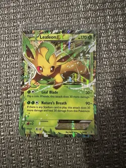 Leafeon EX 10/83 XY Generations Heavily Played Pokemon Card - Image 2