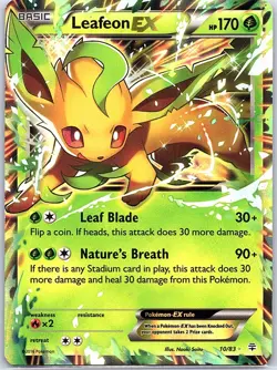 Leafeon EX 10/83 Generations - Pokemon Card - LP - Image 1