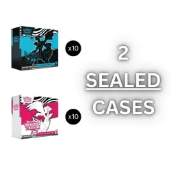 10x Black Bolt & 10x White Flare Elite Trainer Box ETB Each Case SEALED Pokemon - Image 1