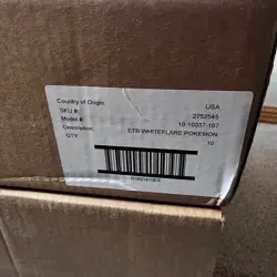 10x Black Bolt & 10x White Flare Elite Trainer Box ETB Each Case SEALED Pokemon - Image 5