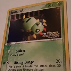 Pokemon Spinarak 78/109 EX Team Rocket Returns Reverse Holo 50HP English - Image 2