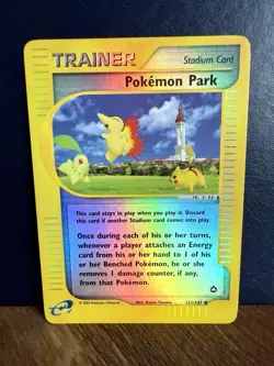 Pokemon TCG Pokemon Park 131/147 Aquapolis Reverse Holo Rare E-Reader #131 MP/LP - Image 1