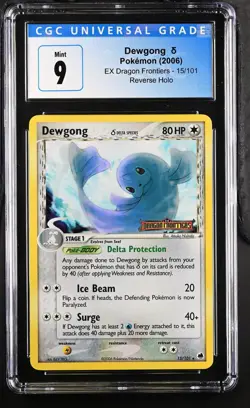 CGC 9 Dewgong δ 15/101 EX Dragon Frontiers Stamped Reverse Holo Pokemon Card - Image 1