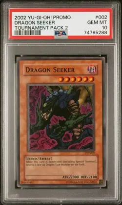 Yu-Gi-Oh: Dragon Seeker (TP2-002) SUPER RARE PROMO 1st Edition PSA 10 GEM MINT - Image 1