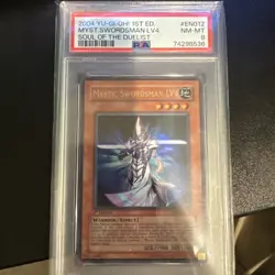 PSA 10 YU-GI-Oh! SOD-EN012 Mystic Swordsman LV4 1st Edition - Image 1