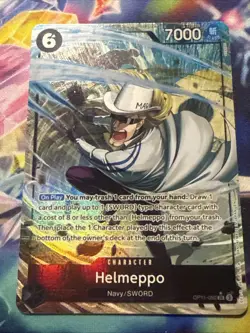 1x Helmeppo SR Alt Art OP11-092 A Fist of Divine Speed One Piece TCG - Image 1