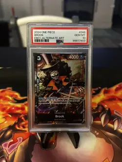 One Piece Brook (Alt Art) EB01-046 PSA 10 Extra Booster Memorial Collection - Image 1